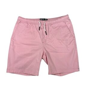 Free Planet Organic Cotton Elastic Waist Shorts Men’s Small Pink
